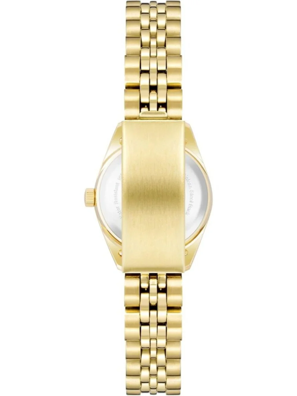 Armitron Women's Gold Green Genuine Crystal Accented Bracelet Round Luxury Watch